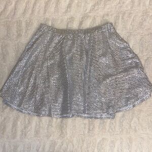Forever 21 Girls Silver Mini-Skirt Size 13/14
